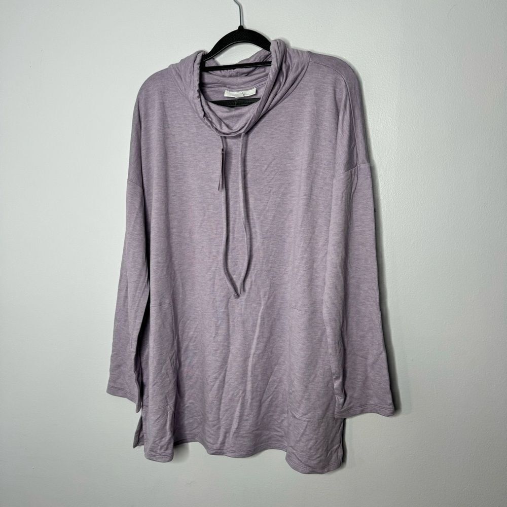 J. Jill lavender cowl neck sweatshirt size large